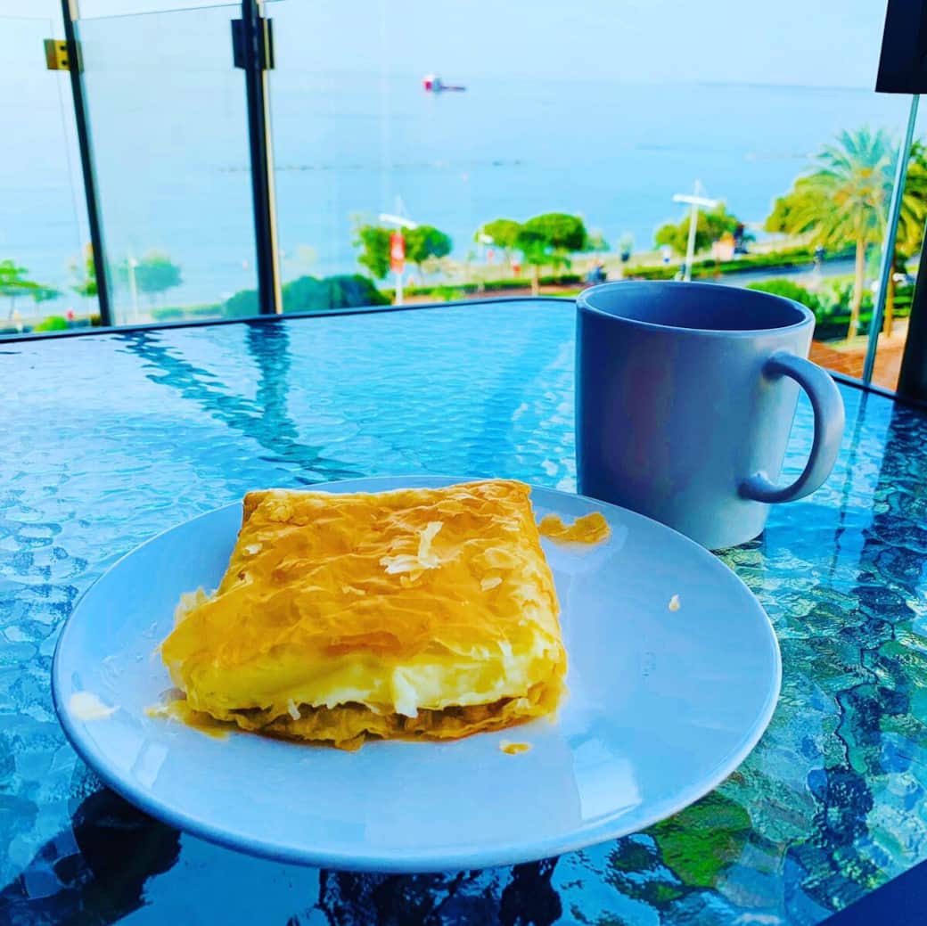 Enjoy a snack overlooking the sea