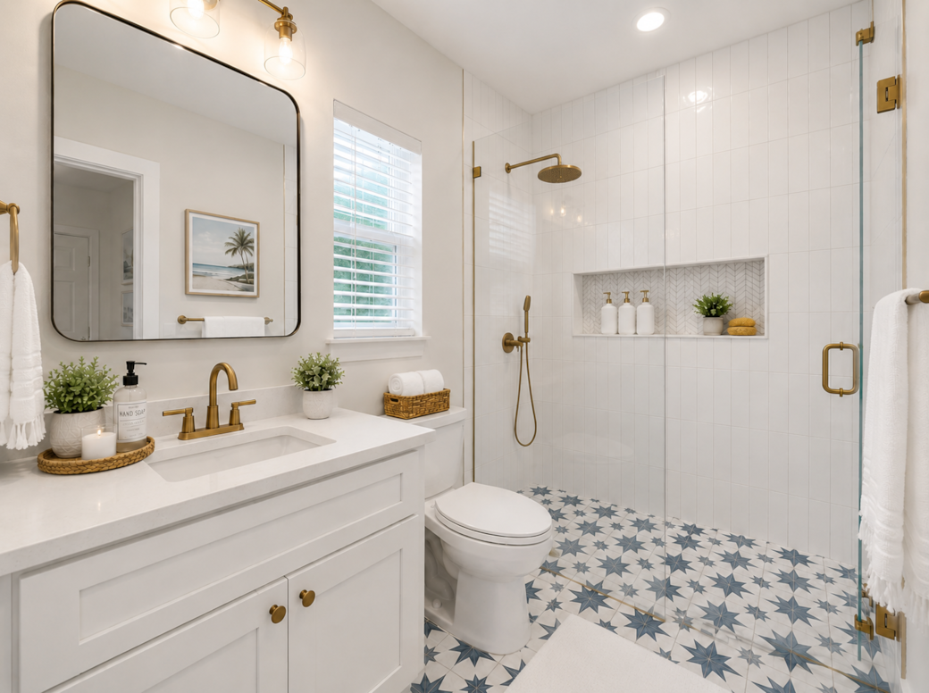 Master Ensuite Bathroom with Walk-in Shower
