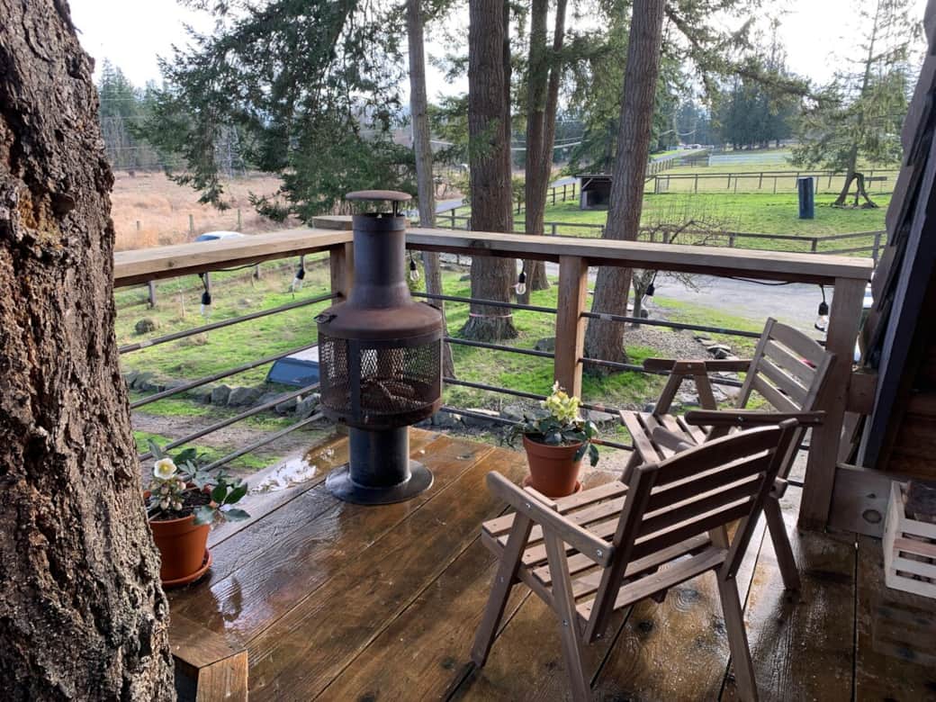 Have a small fire on the deck Have a small fire on the deck