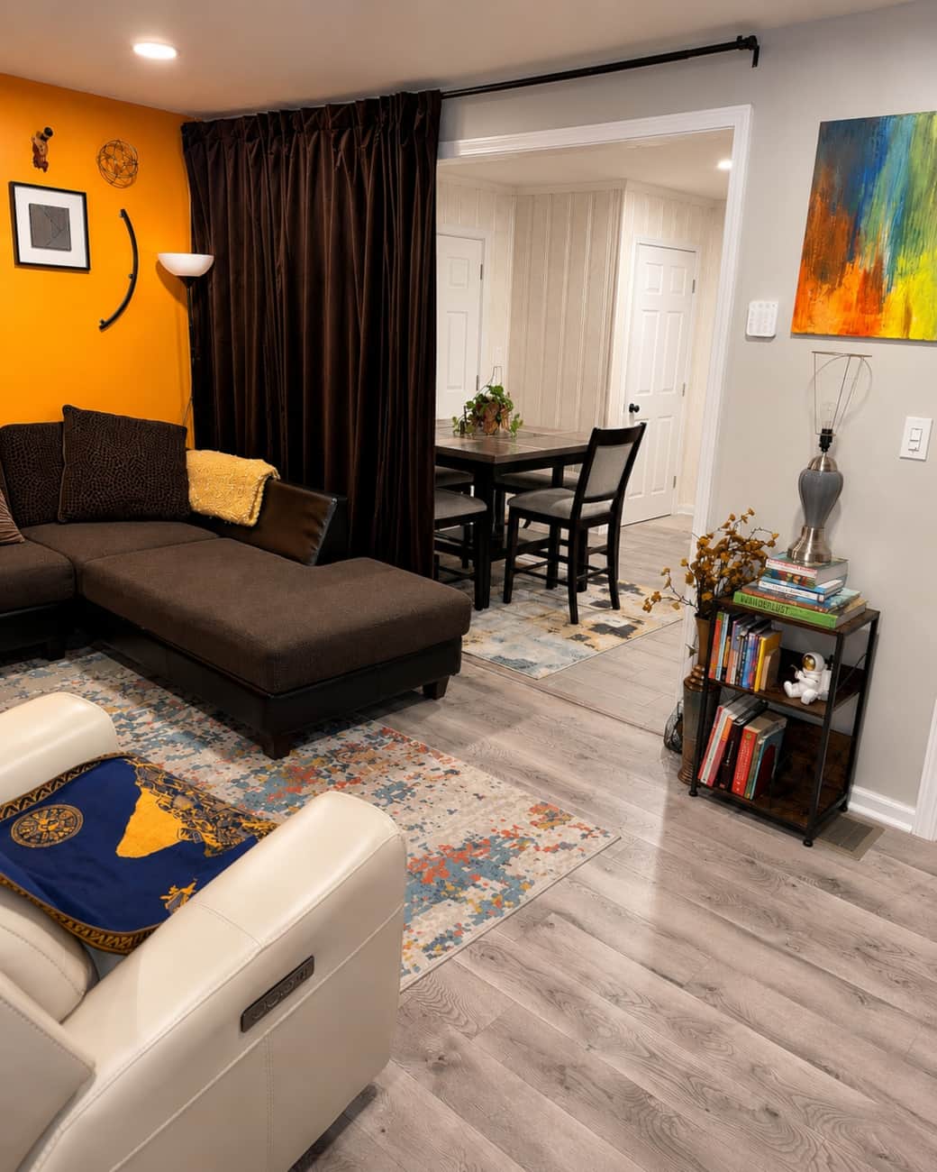 Enjoy this multi purpose space for private use of living room with 2 large couches for resting