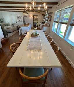 Large dining table