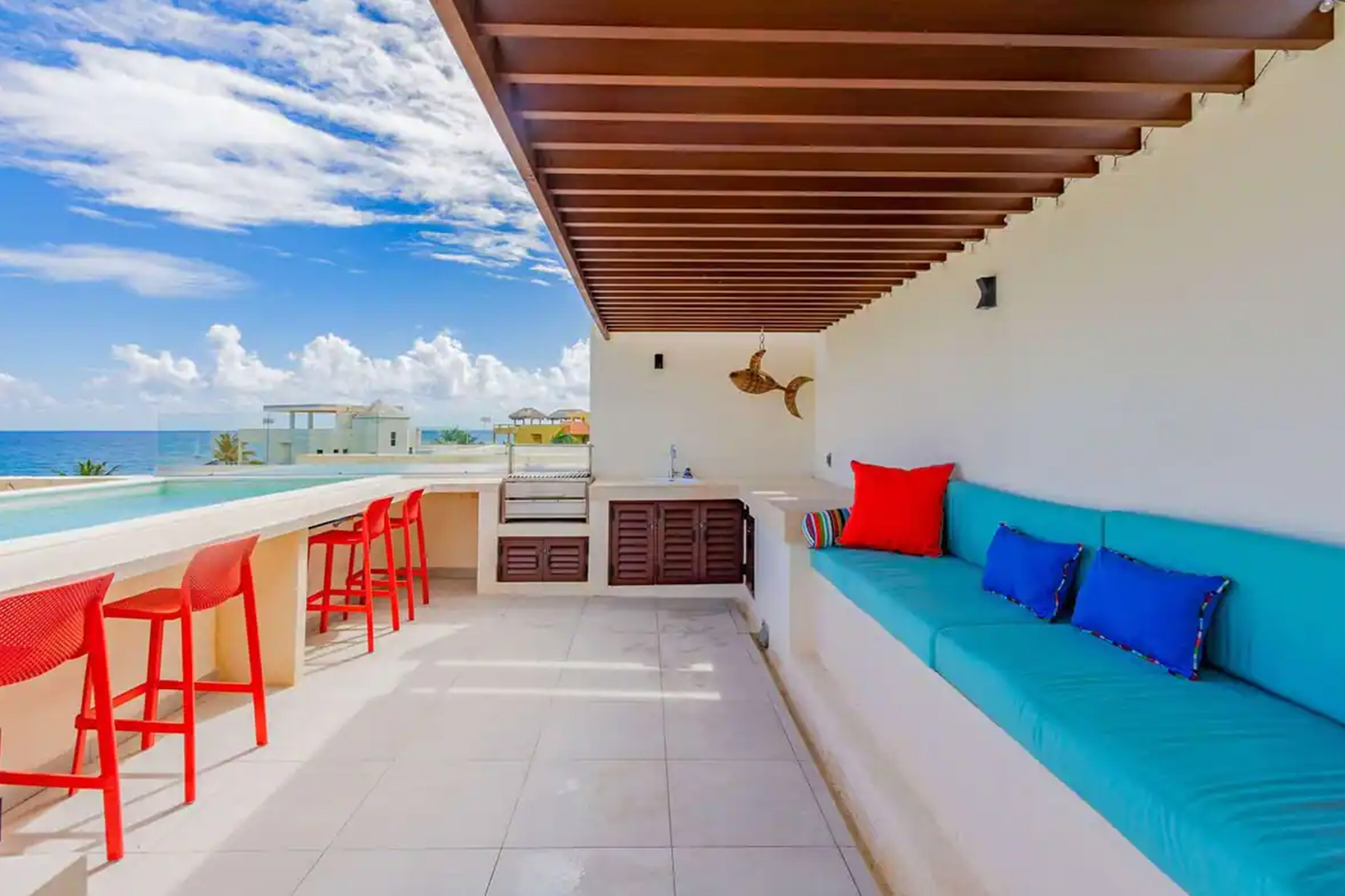 Tortuga Azul With Beach Access Private Rooftop Pool photo 16