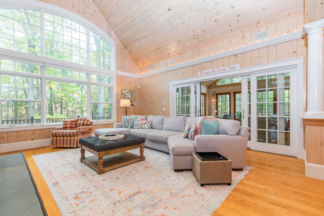 Large windows and natural light