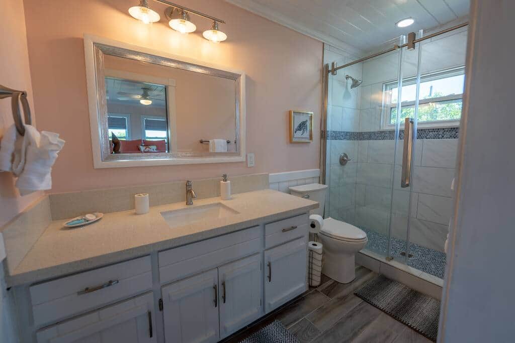 All-new master bedroom with walk-in shower All-new master bedroom with walk-in shower