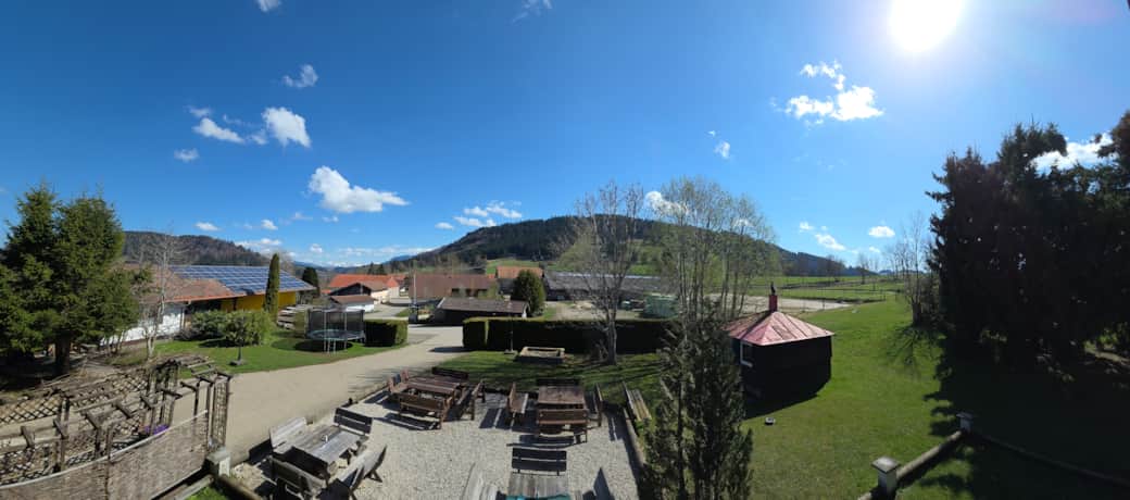 Blick vom Balkon