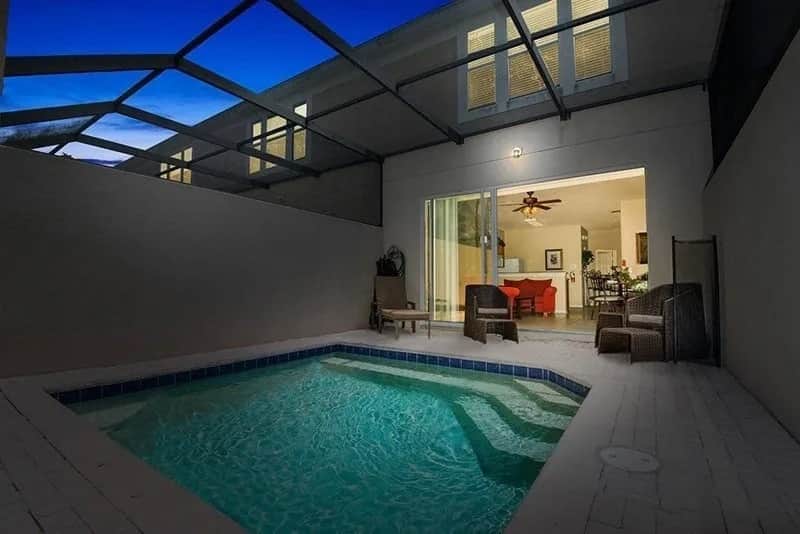 Pool at night