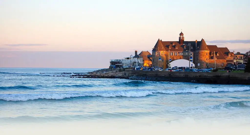 (3) ICONIC "NARRAGANSETT TOWERS" AT SUNSET