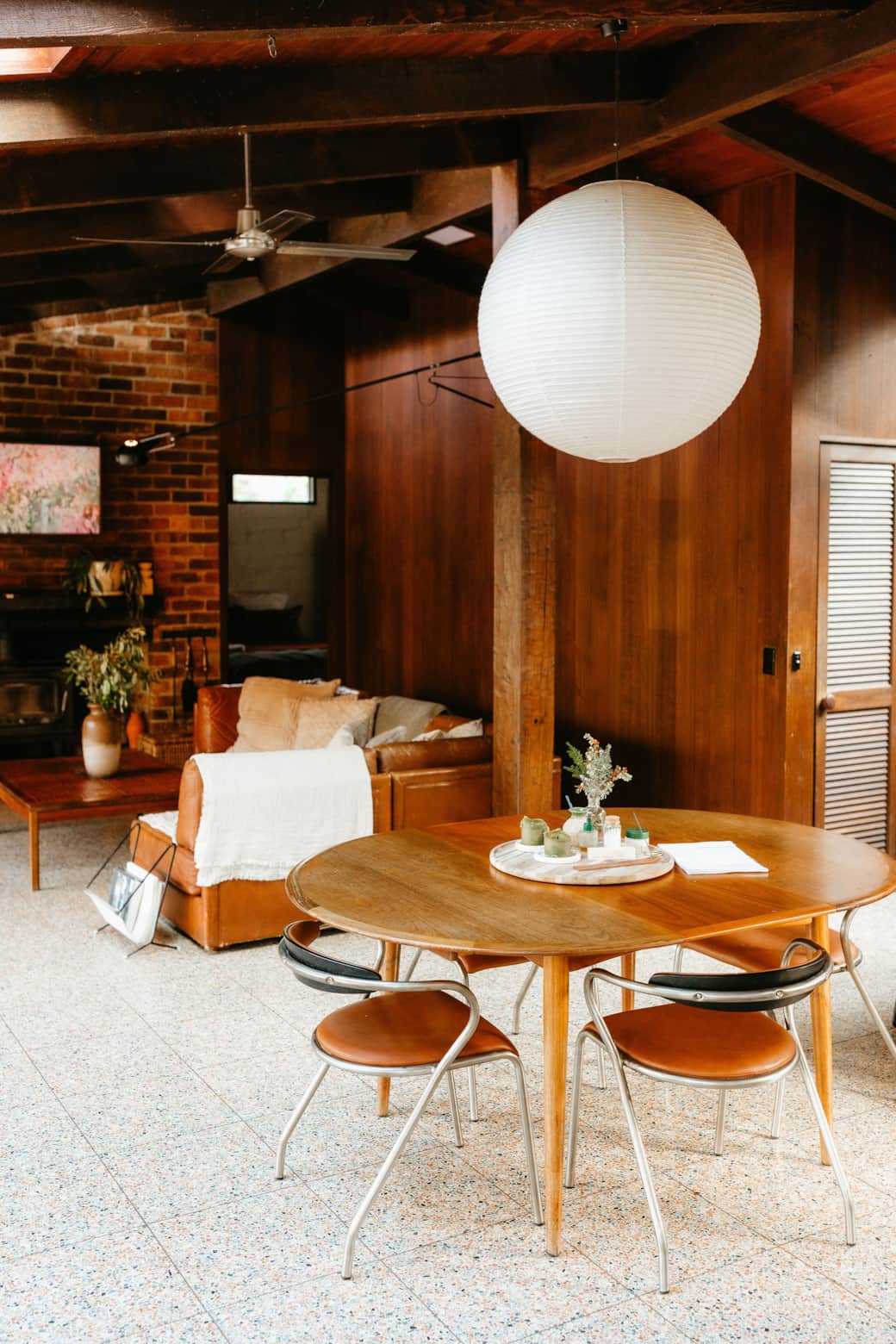 Looking into the dining and lounge area from the sun room. Looking into the dining and lounge area from the sun room.