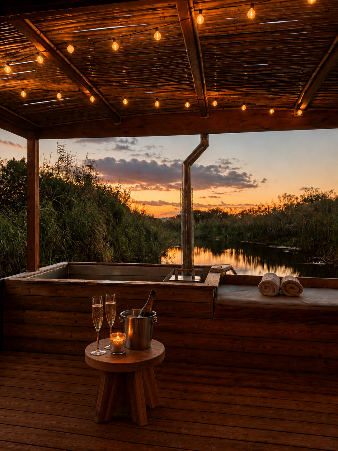 Wood Fired Hot Tub
