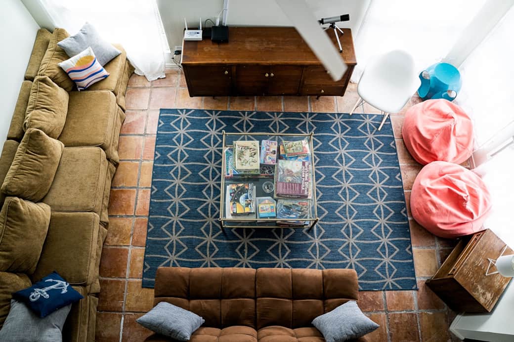 View from loft down to living room View from loft down to living room