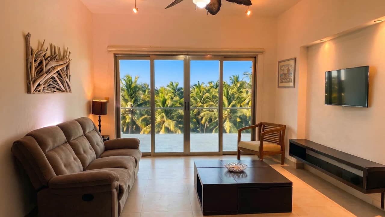 Spacious Living Room with a View Casa By The Sea Living Room