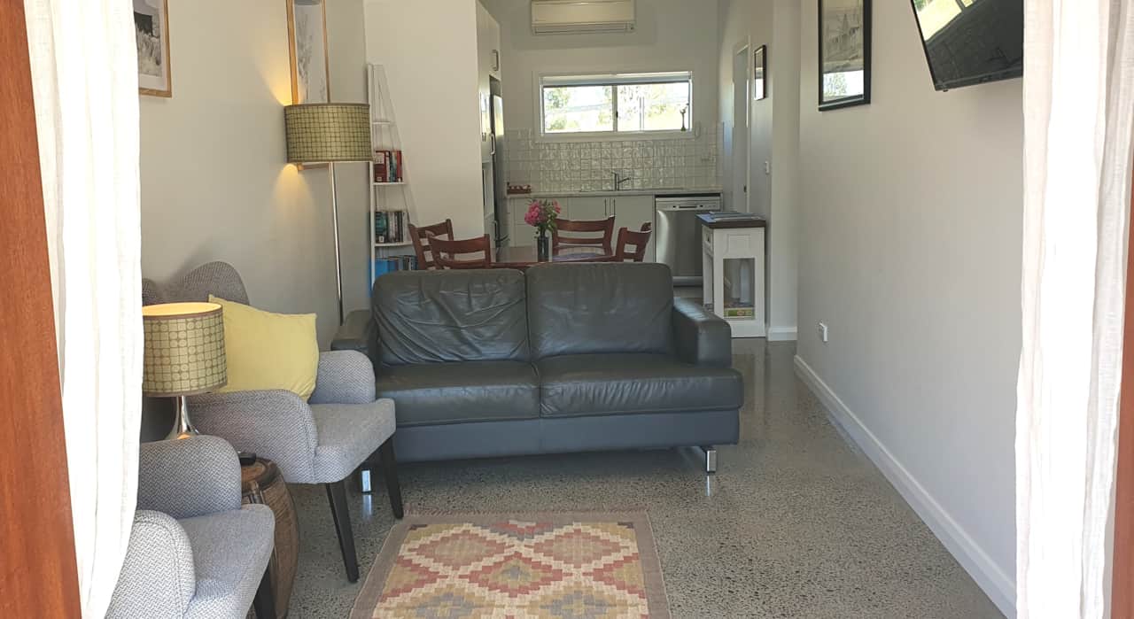 Looking in the front door