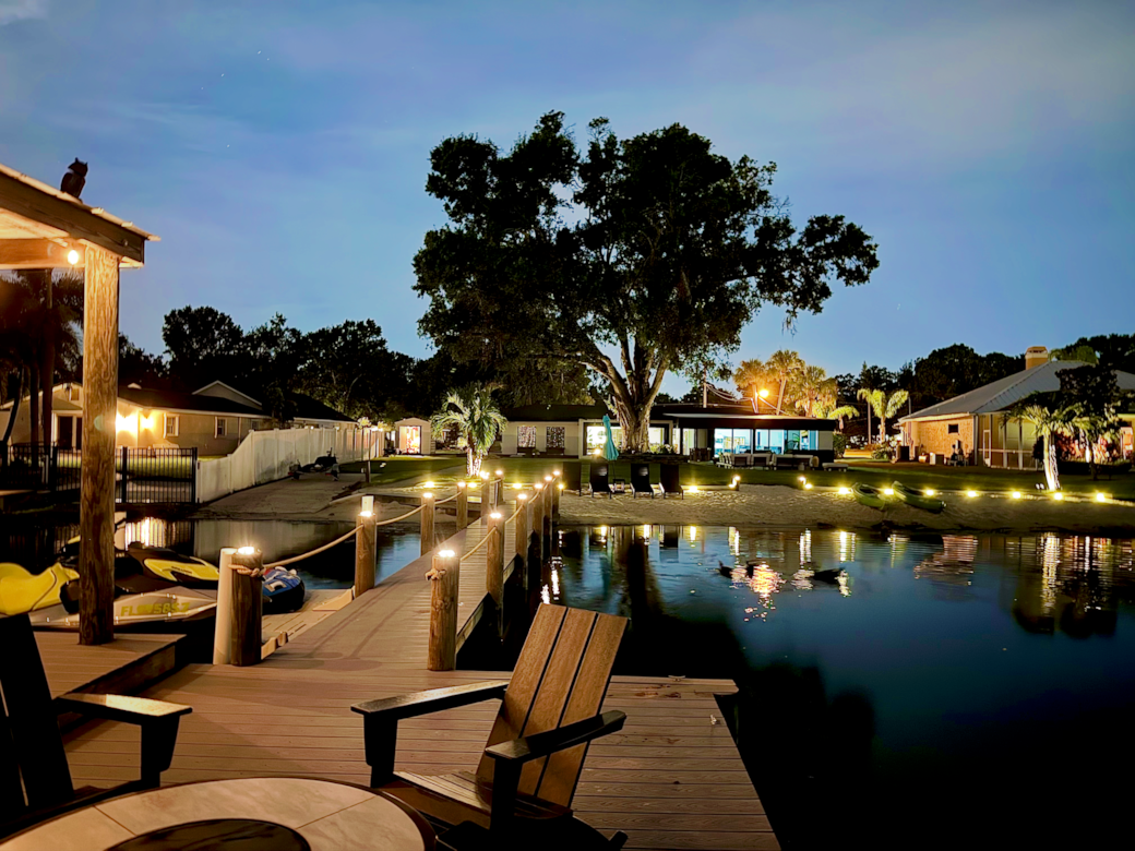 DOCK AT NIGHT 