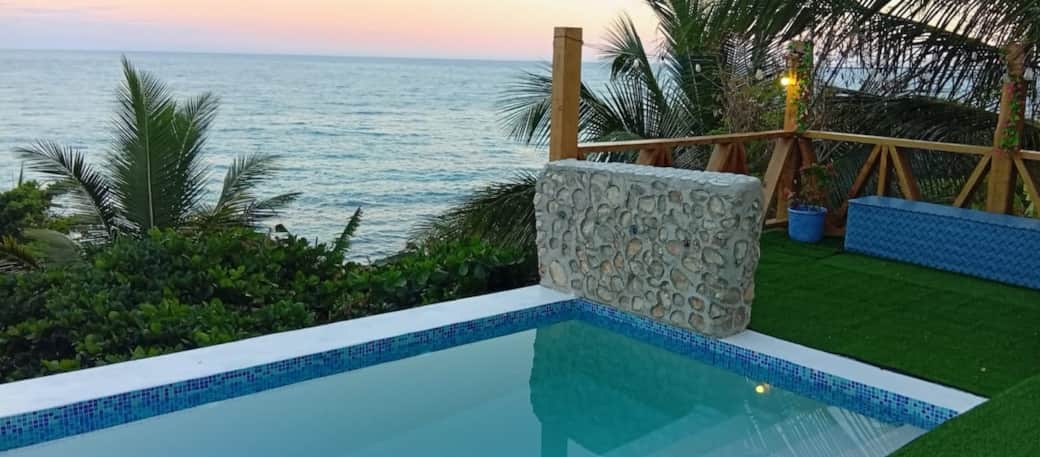 Sea view from the pool