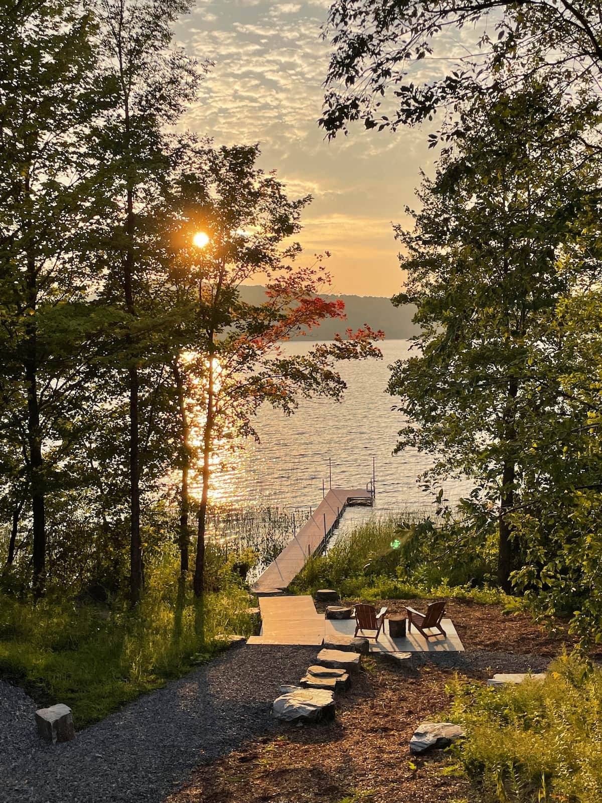 Private dock at Buena Vista on Maple Lake