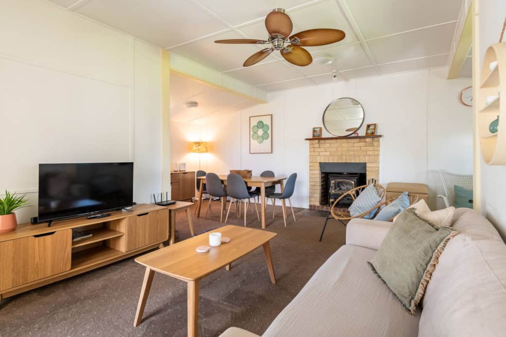 Relax and unwind in the living and dining area.