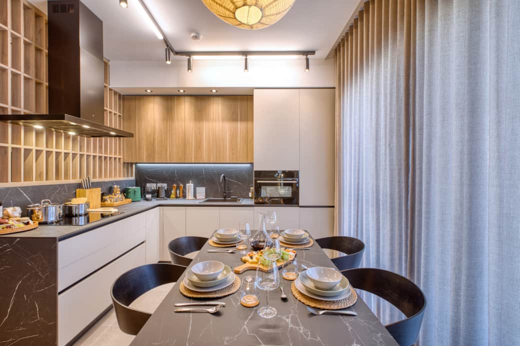 Cook like a pro in a kitchen designed for creativity, including high-end appliances & amenities