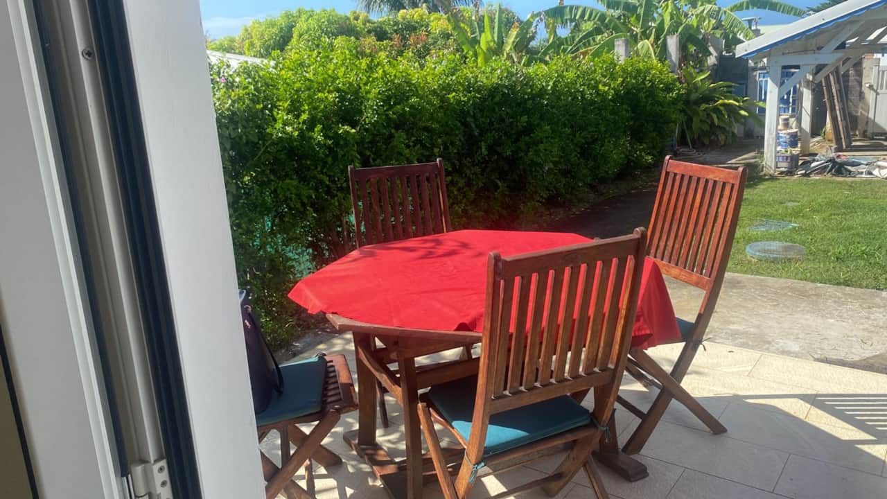 Terrasse ensoleillée 