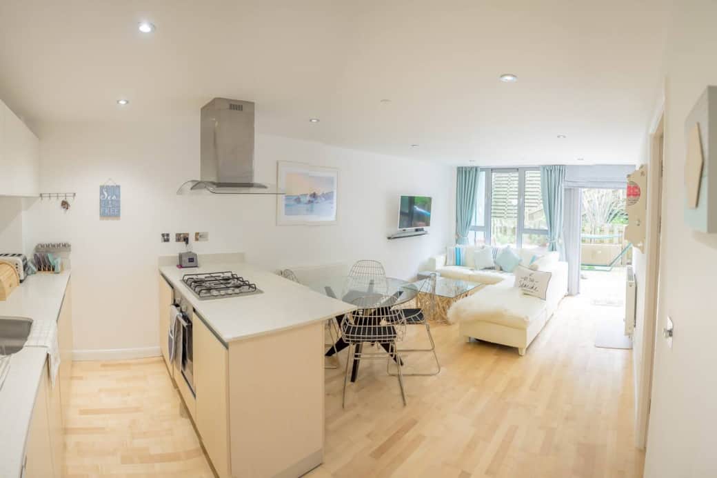 Kitchen plus open plan living space