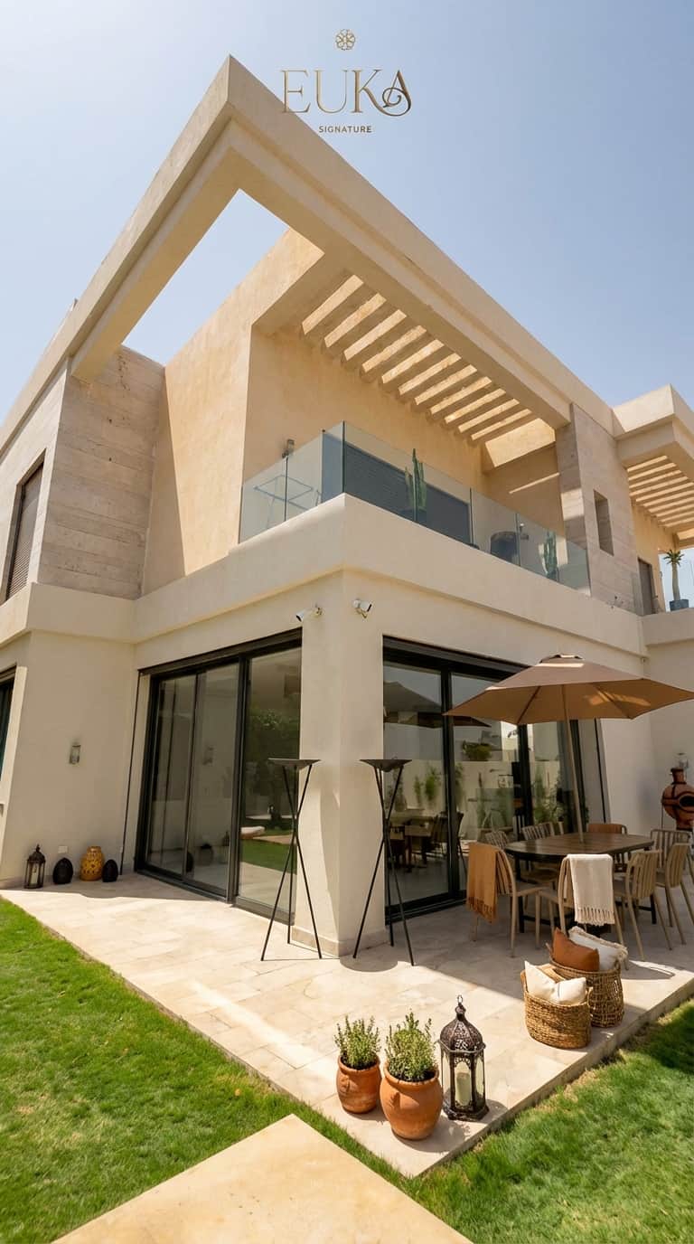 Modern Luxury Patio With Balcony-5