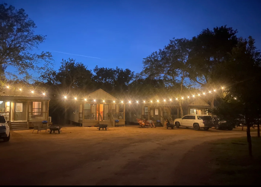 Property is lit up a night for safety. Property is lit up a night for safety.
