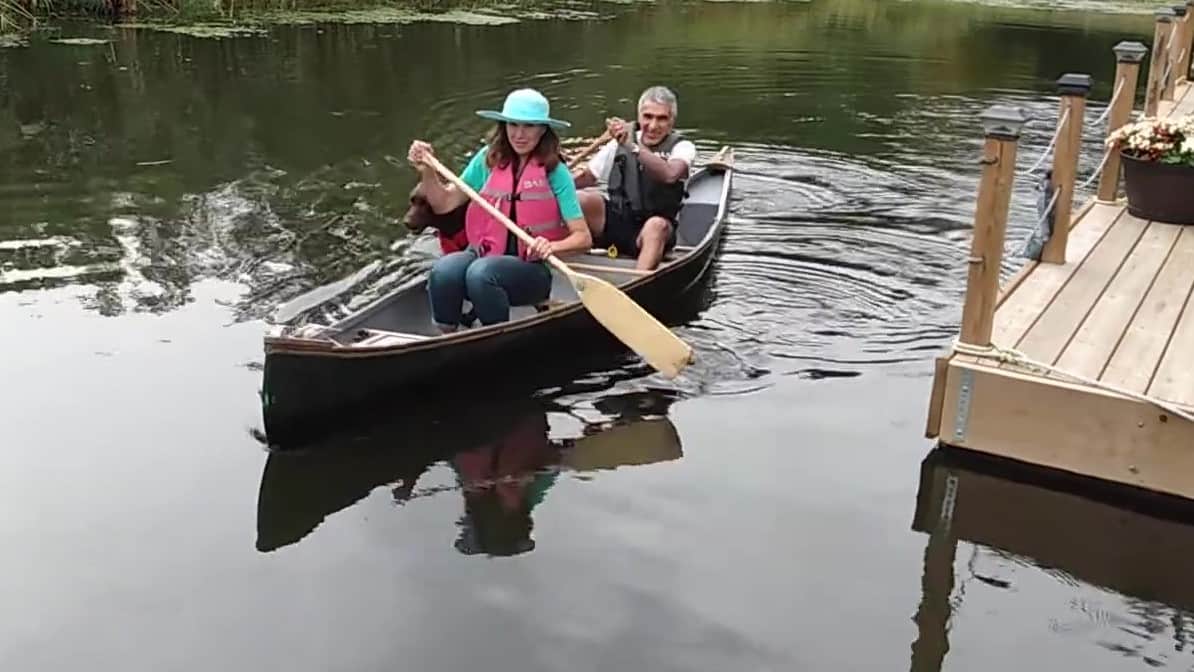 Canot d Aloberge chien bienvenu