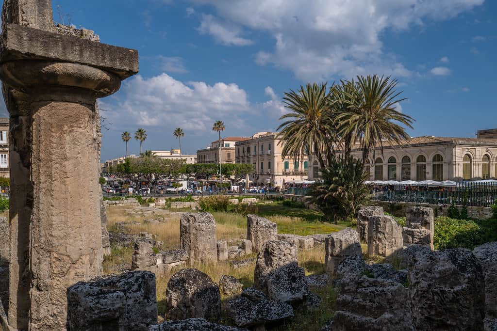 Temple of Apollo in Ortigia Siracusa