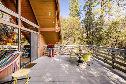 East deck with hammock, dining for six and a BBQ. East deck with hammock, dining for six and a BBQ.