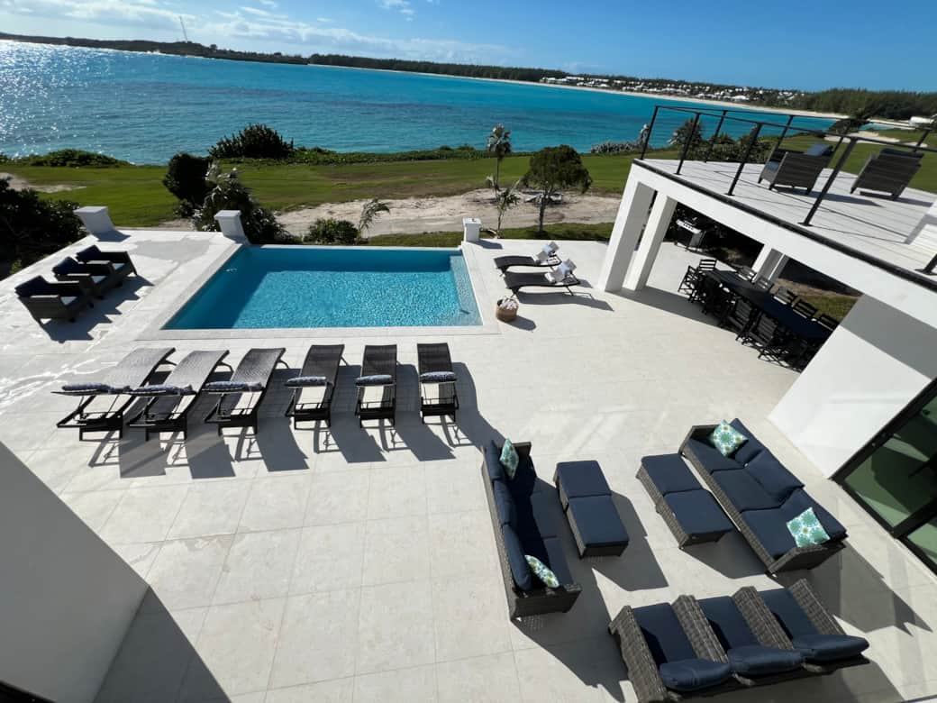 Pool deck from Balcony