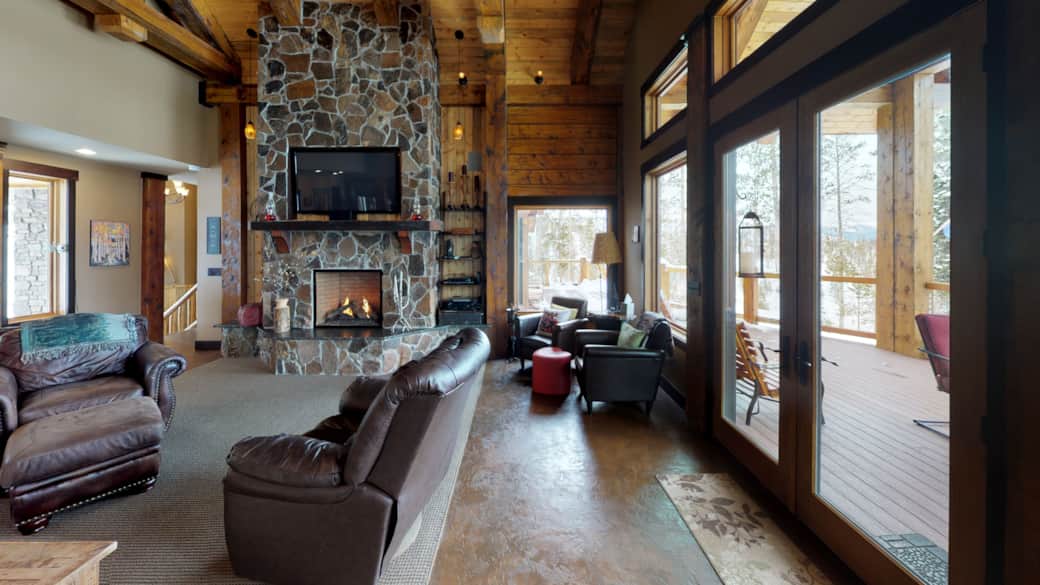 living room firepalce