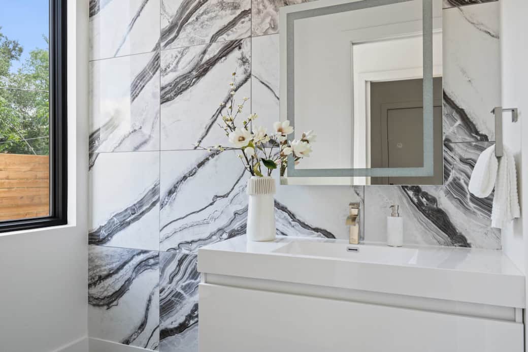 Downstairs powder bath