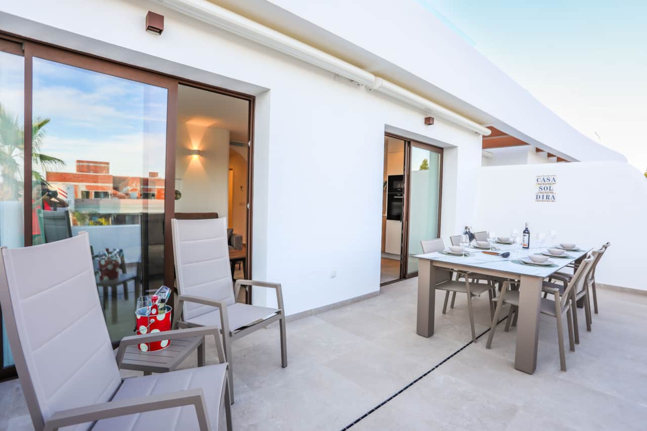 Front terrace - swimming pool view