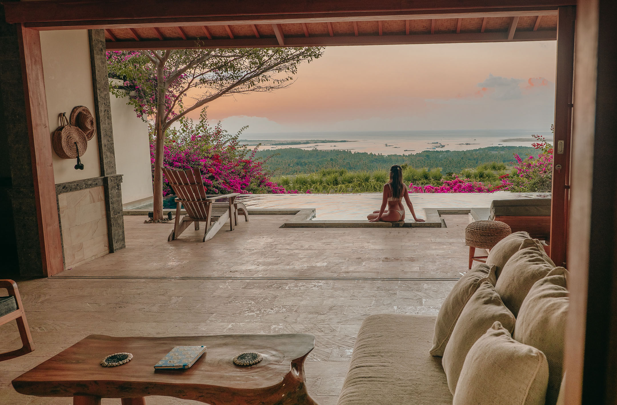 Modern villa exterior at Villa Asmara 2 with spacious terrace