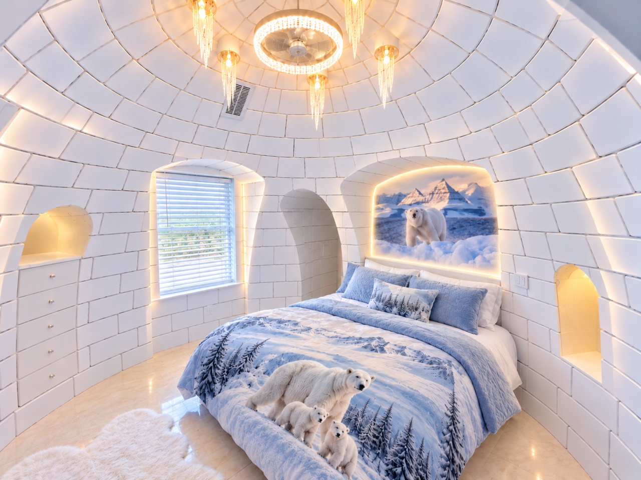 Polar Bear Room (still under construction - this is an AI rendering of the completed room)