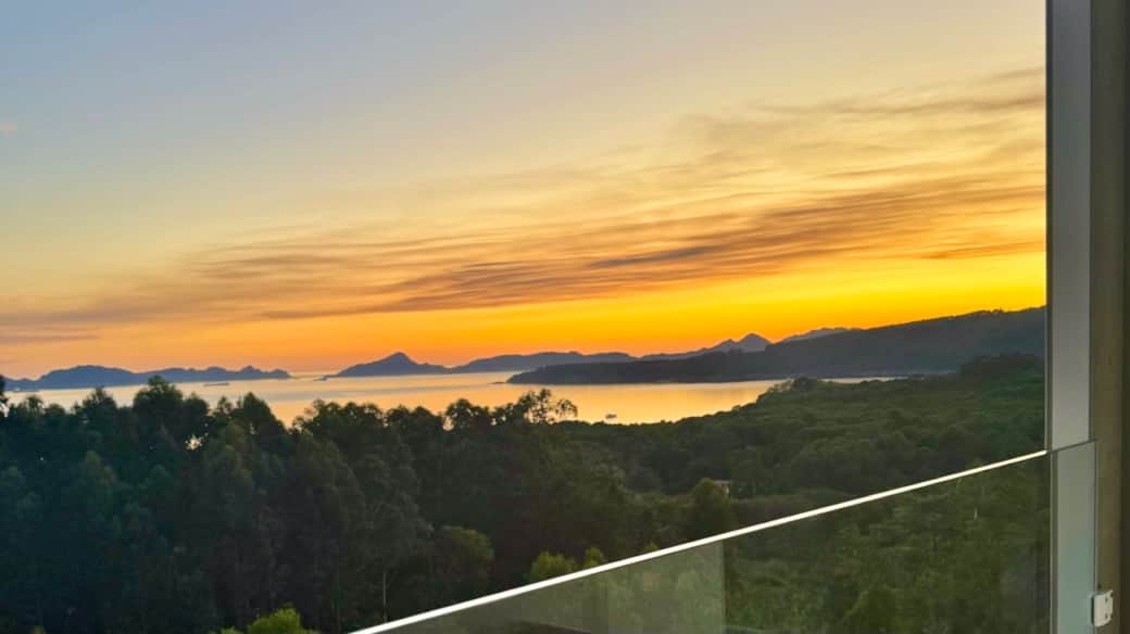 Stunning sunset views over the Atlantic from the private balcony Stunning sunset views over the Atlantic from the private balcony