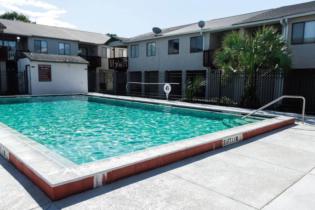 Pool near the back of the community. 
