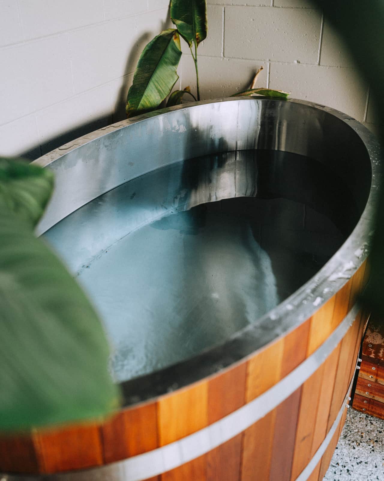 Private ice bath for two.