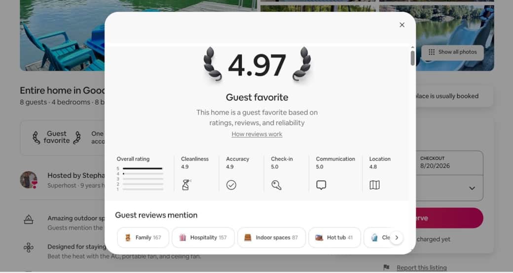 This is the original listing! For 5 years more than 314 reviews all averaging 4.97 stars. We so appreciate your support as we continue the 5 STAR legacy of this home, continuing the hospitality and service this home has always provided its guests!