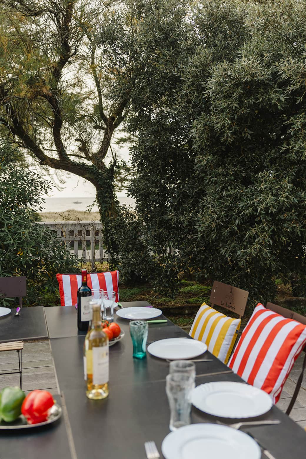 Vue sur la mer depuis la terrasse