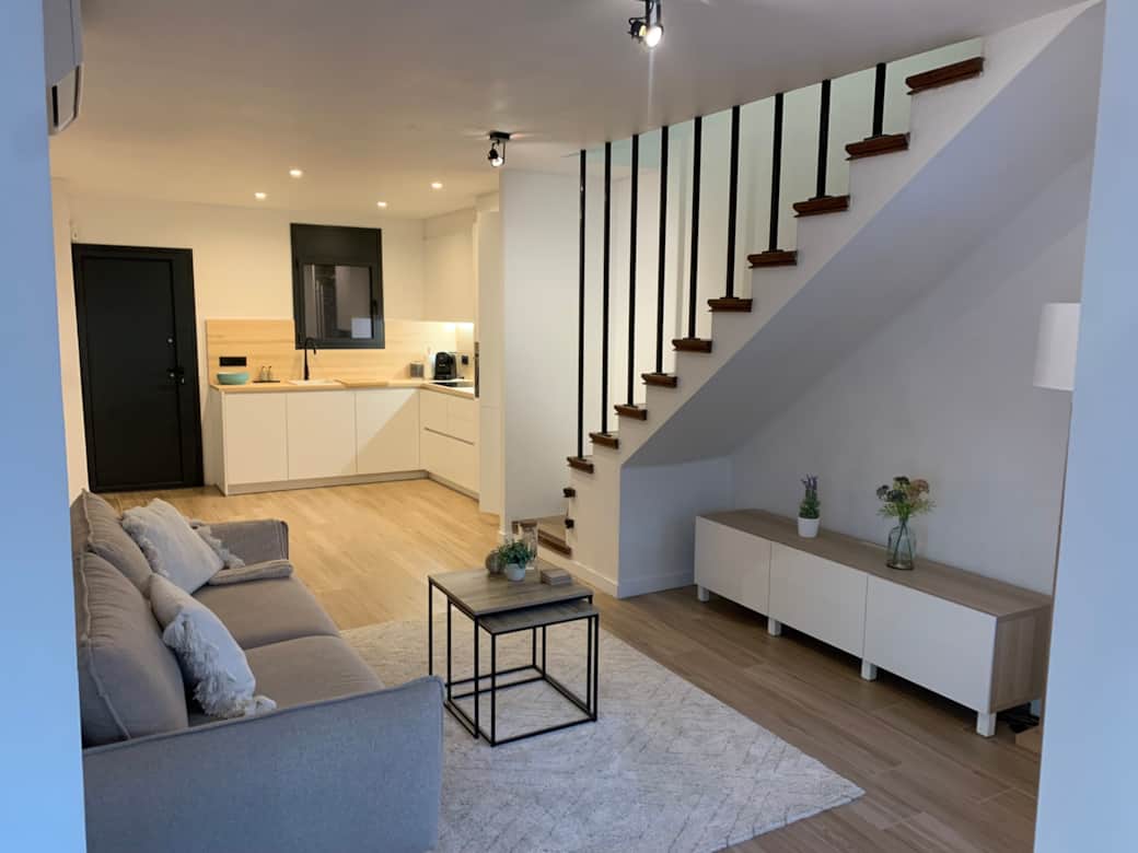 Wohnzimmer im Ferienhaus Empuriabrava