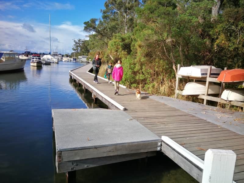 Metung Boardwalk near Chinamans Creek.