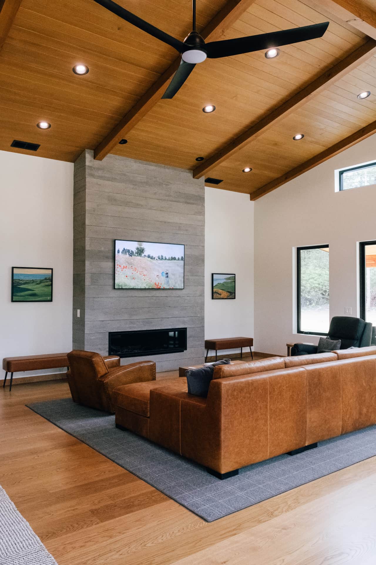 Smart TV + Fireplace