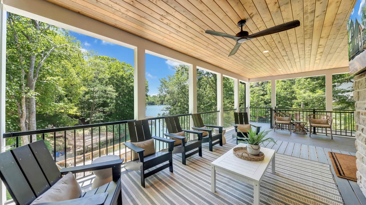 Covered Porch with Views