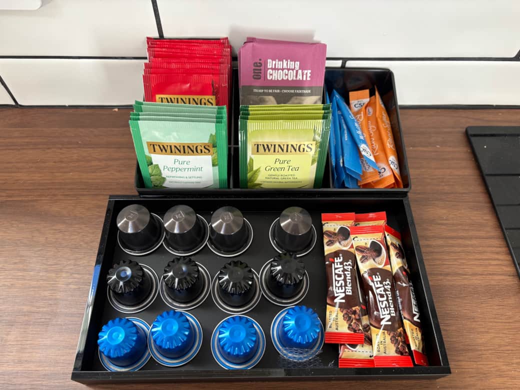 We provide starter supplies of tea, coffee and hot chocolate for your comfort.