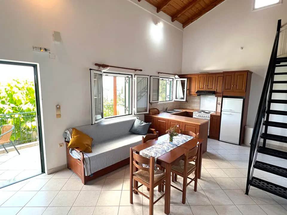 Villa Evgenia Lefkada appartement 1 - Séjour Villa Evgenia Lefkada appartement 1 - Séjour