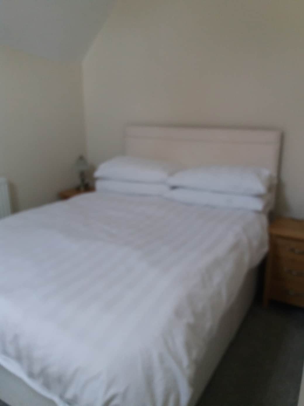The front room .. with a standard
double bed 