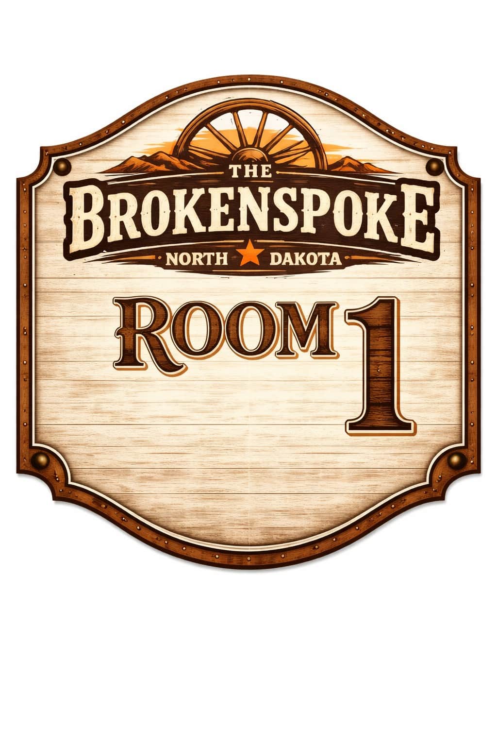 Room 1 sign