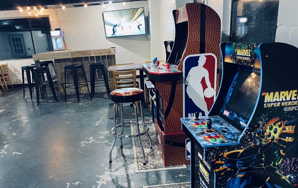 Watch the game at the bar or play some games!