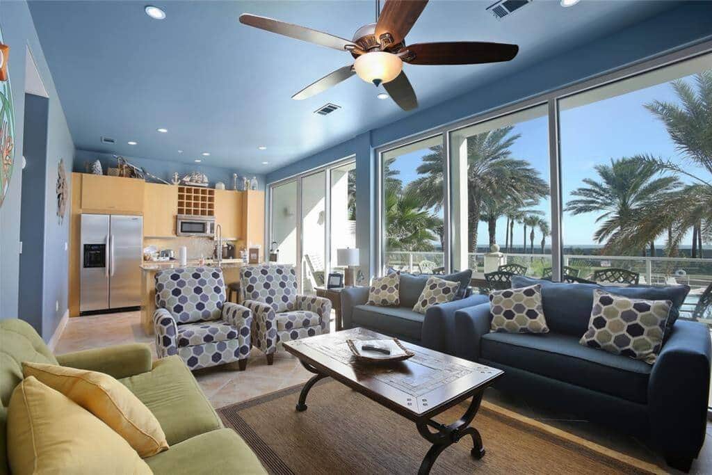 Open concept with seating for all guests