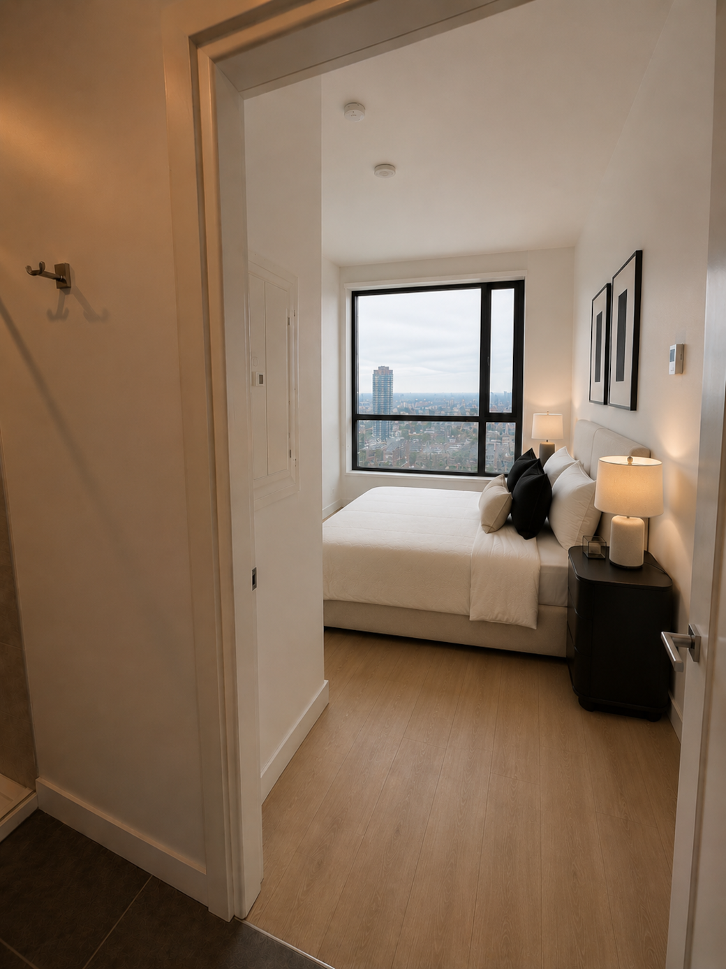 Bedroom - View from bathroom